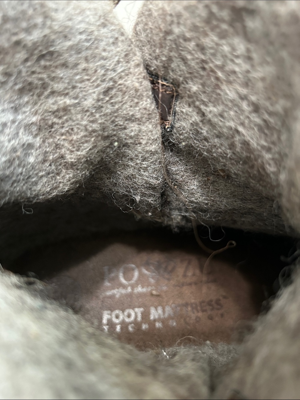 Po Zu Piper V Dark Brown "Rey" Boots Wool Blend Lace-Up Ankle Cosplay Women's 38 - Picture 6 of 12